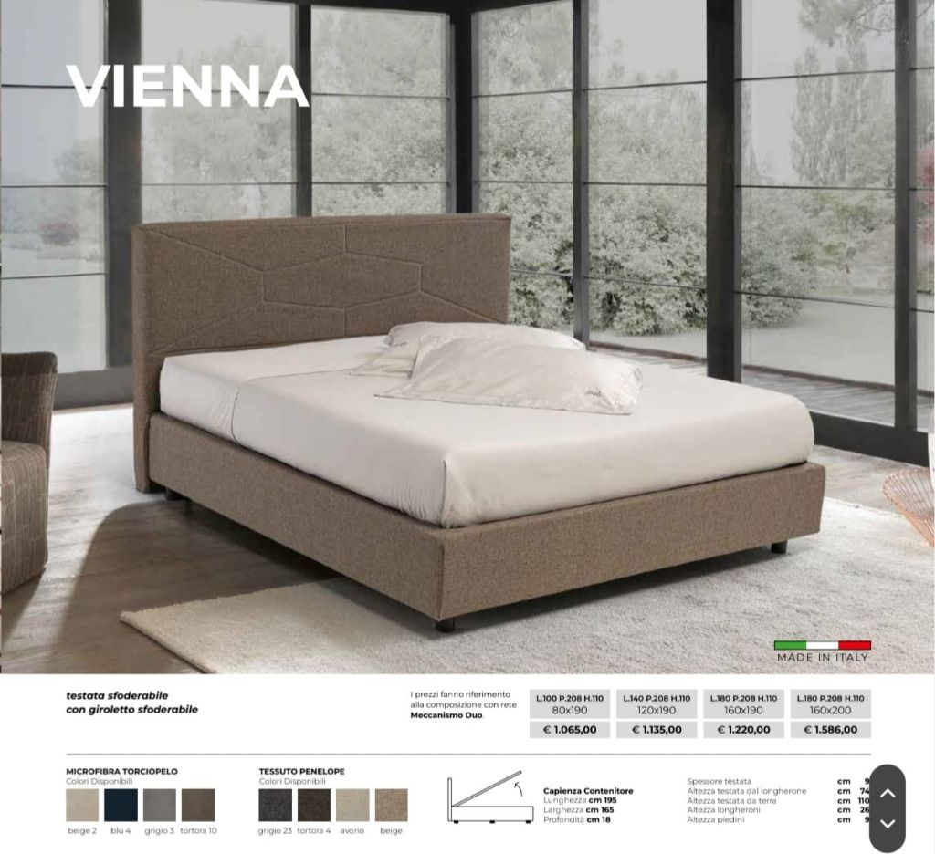 LETTO CONTENITORE VIENNA